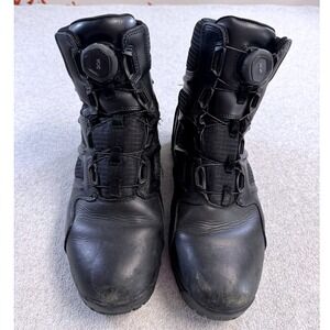 Blauer Clash 6 BOA Tactical Boots Mens Size 10 Black Leather Police Duty Shoes